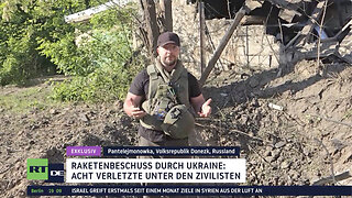 RT-DE-Exklusiv: Raketenbeschuss durch Ukraine – acht Verletzte unter den Zivilisten