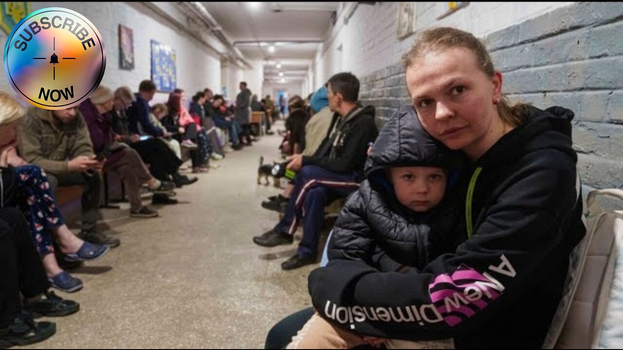Ukrainians shelter underground during large-scale Russian attack