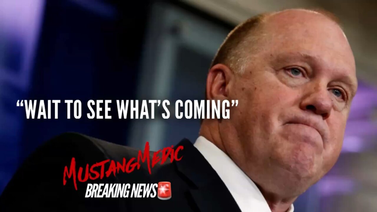 BREAKING NEWS🚨 Tom Homan says, “Wait to see what’s coming;” a message to Officials…