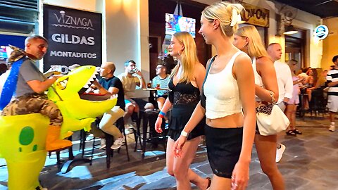 Málaga Nightlife 🇪🇸 Costa del Sol | Bars & Clubs [4K Walk Tour]