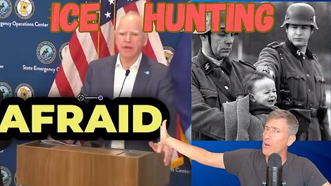 Tim Walz Again Calls ICE Nazis Hunting the Modern Anne Franks. CIVIL WAR Anyone?