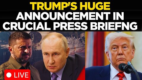 LIVE: Trump Shocks World With STUNNING Announcement in Explosive Press Briefing | Russia-Ukraine War