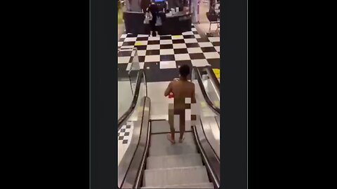 Vaccinated or on Drugs? Naked Zombie at the mall