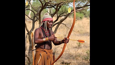 Hunting and cooking a bush pig (Potamochoerus larvatus)