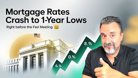Mortgage Rates Crash to 1-Year Lows Right Before the Fed Meeting 😳