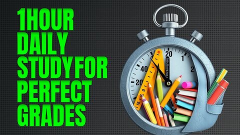 How to Study 1 Hour a Day For PERFECT Grades