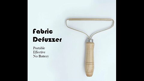 Portable Manual Defuzzer Wood Lint Remover with Pure Copper Head, Beech Handle, No Battery Required