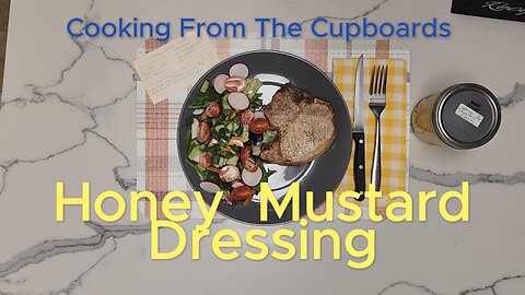 Honey Mustard Dressing easy recipe to make