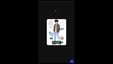 Iinteractive fashion card css html