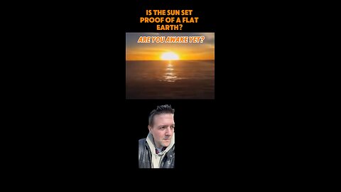 Is the sunset proof of a flat earth
