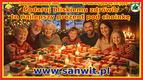 Podaruj bliskiemu zdrowie to najlepszy prezent pod choinkę www.sanwit.pl