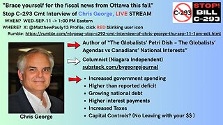 Stop C293 Cmt Interview of Chris George THU-SEP-11-1PM-EDT