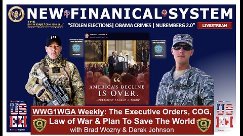 WWG1WGA: Trump Currency Reset, Obama [DS] Tribunals, Nuremberg & Epstein w/Derek Johnson, Brad Wozny