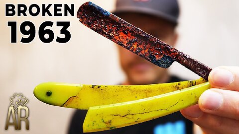 Broken Straight Razor Restoration From 1963(Restoration 4D)