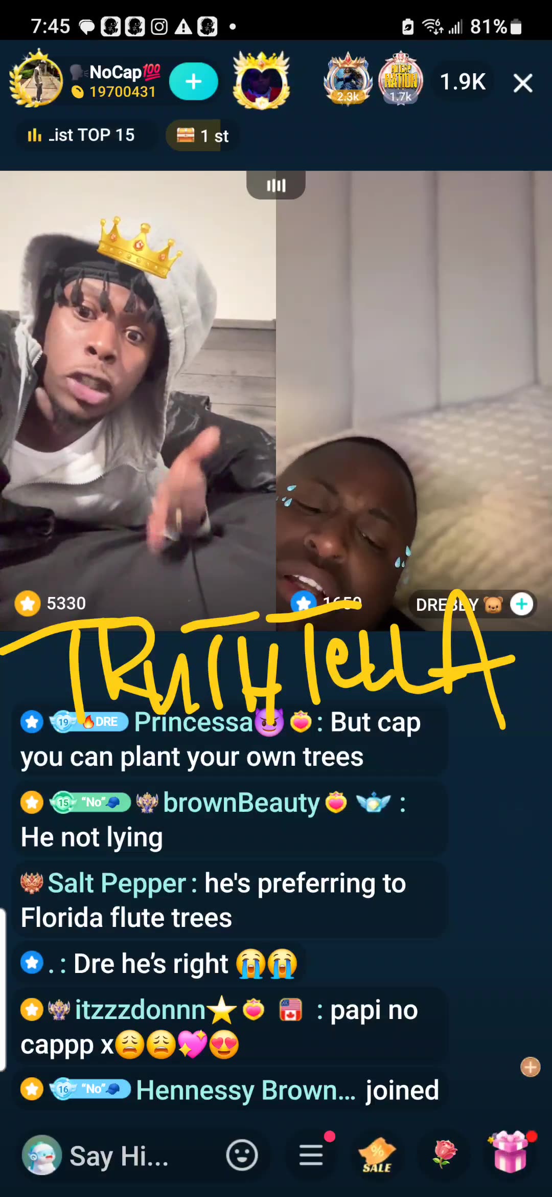 NOCAP LINES WITH DREBABY & REALIZES HALF HIS LIGHTS DONT WORK IN HIS HOUSE