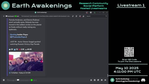 Earth Awakenings - Livestream 1 - #3159 - Live on Rumble/Youtube/X-Twitter/Twitch