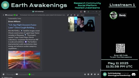 Earth Awakenings - Livestream 1 - #3162 - Live on Rumble/Youtube/X-Twitter/Twitch
