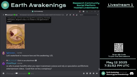 Earth Awakenings - Livestream 1 - #3165 - Live on Rumble/Youtube/X-Twitter/Twitch