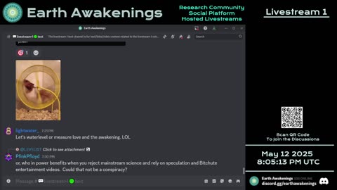 Earth Awakenings - Livestream 1 - #3165 - Live on Rumble/Youtube/X-Twitter/Twitch