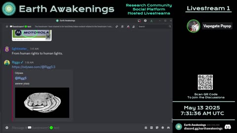 Earth Awakenings - Livestream 1 - #3165 - Live on Rumble/Youtube/X-Twitter/Twitch