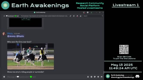 Earth Awakenings - Livestream 1 - #3165 - Live on Rumble/Youtube/X-Twitter/Twitch