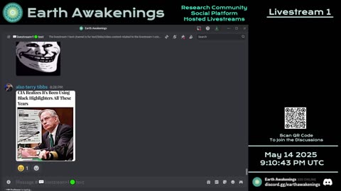 Earth Awakenings - Livestream 1 - #3165 - Live on Rumble/Youtube/X-Twitter/Twitch