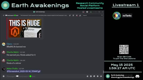 Earth Awakenings - Livestream 1 - #3165 - Live on Rumble/Youtube/X-Twitter/Twitch
