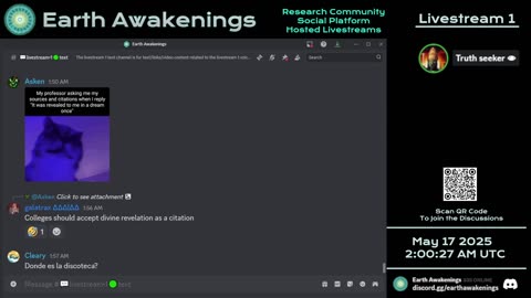 Earth Awakenings - Livestream 1 - #3175 - Live on Rumble/Youtube/X-Twitter/Twitch