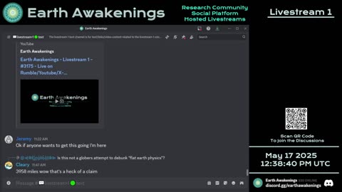 Earth Awakenings - Livestream 1 - #3175 - Live on Rumble/Youtube/X-Twitter/Twitch