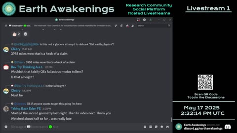 Earth Awakenings - Livestream 1 - #3175 - Live on Rumble/Youtube/X-Twitter/Twitch