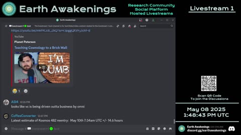 Earth Awakenings - Livestream 1 - #3155 - Live on Rumble/Youtube/X-Twitter/Twitch