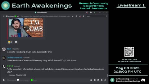 Earth Awakenings - Livestream 1 - #3155 - Live on Rumble/Youtube/X-Twitter/Twitch