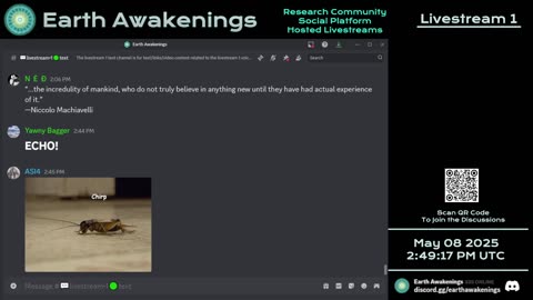 Earth Awakenings - Livestream 1 - #3155 - Live on Rumble/Youtube/X-Twitter/Twitch