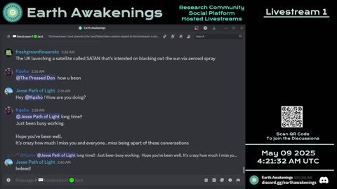 Earth Awakenings - Livestream 1 - #3155 - Live on Rumble/Youtube/X-Twitter/Twitch