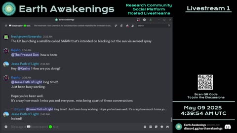 Earth Awakenings - Livestream 1 - #3155 - Live on Rumble/Youtube/X-Twitter/Twitch