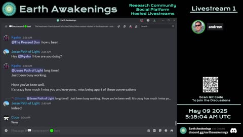 Earth Awakenings - Livestream 1 - #3155 - Live on Rumble/Youtube/X-Twitter/Twitch