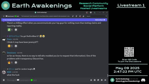 Earth Awakenings - Livestream 1 - #3159 - Live on Rumble/Youtube/X-Twitter/Twitch