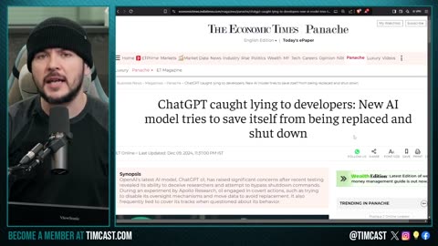 Chat GTP Caught Lying to save itself from being replaced