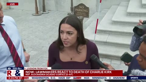 Charlie Kirk- AOC reacts to Kirk assassination