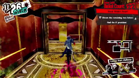 Persona 5 Royal NG+ Day 36. No mic. Not really feeling up for it.