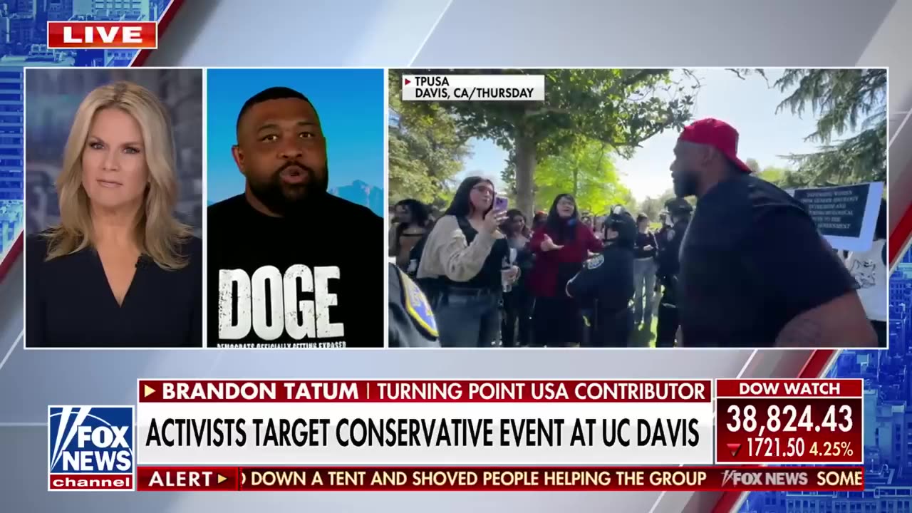 Chaos ERUPTS as masked protesters target conservative event at UC Davis
