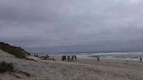 The Captain's View. Powerhouse Beach, Del Mar, California.