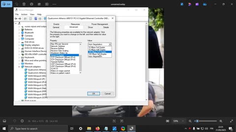 Windows ethernet slow to connect after waking from sleep fix