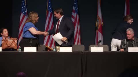Governor Ron DeSantis and First Lady Casey DeSantis Host A Roundtable on Hope Florida