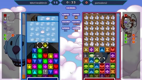 Panel Attack 2-Player Casual (12-18-2025): MArt1And00m3r vs. Pomodoro2