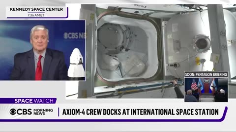 Axiom-4 crew welcomed onto International Space Station