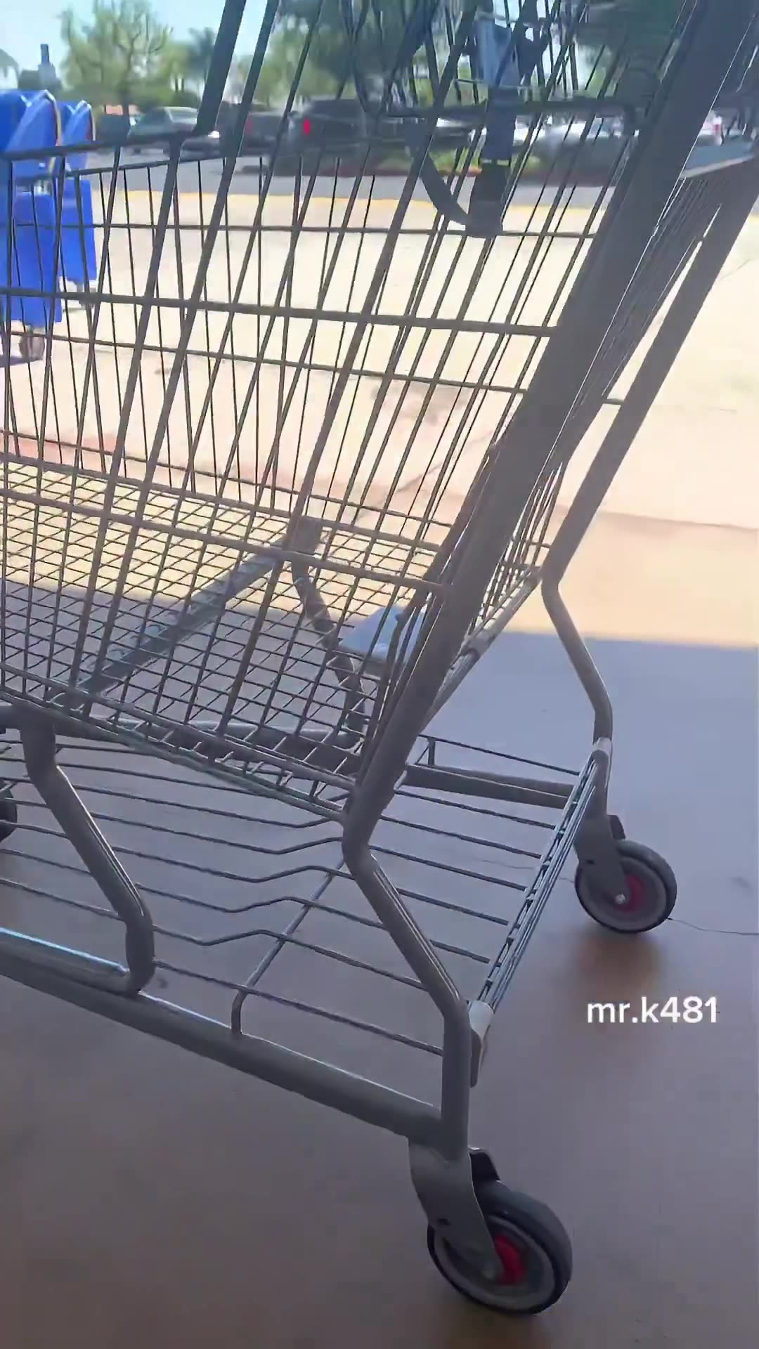 WALMART SHOPPING CARTS HAVE TRACKING DEVICES ON THE BOTTOM OF CARTS