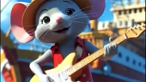 pirate mouse #shorts#guitar#viralvideo#ai#funny#mouse