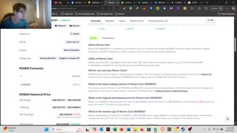 come chat to me and watch me do things like play video games or blockchain
