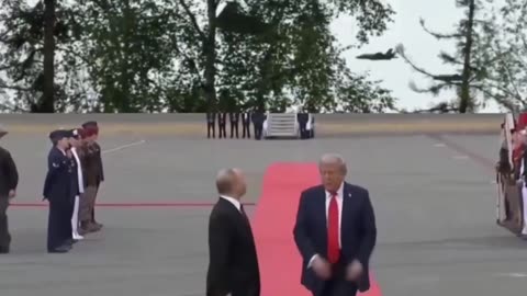 a salute from the skies to Trump and Putin